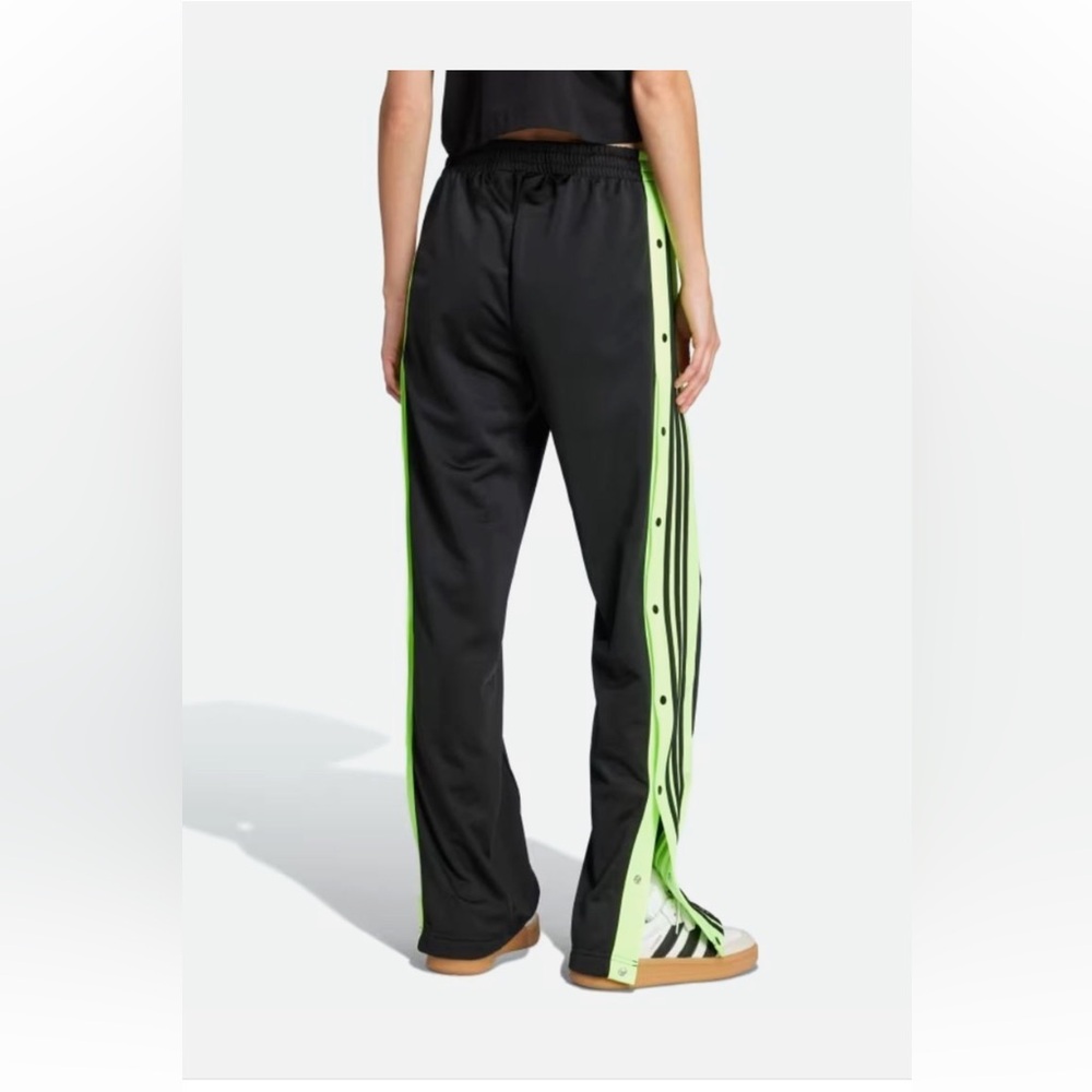NEW Adidas Black and Neon Adibreak Snap Pants - Picture 2 of 9